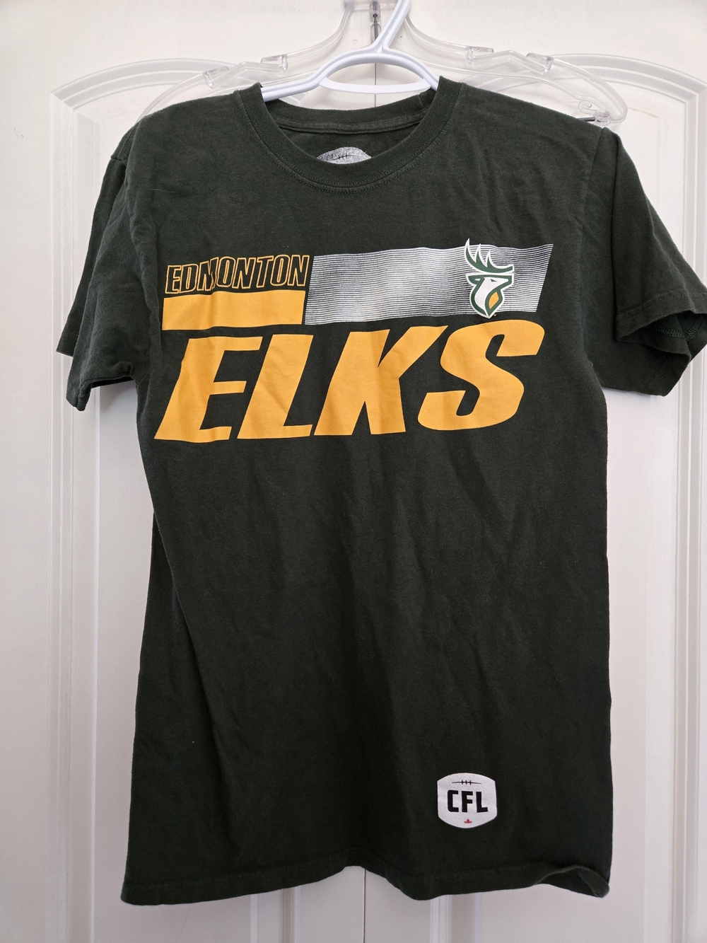 Edmonton Elks Women's Graphic Tee - Dark Green/Gold